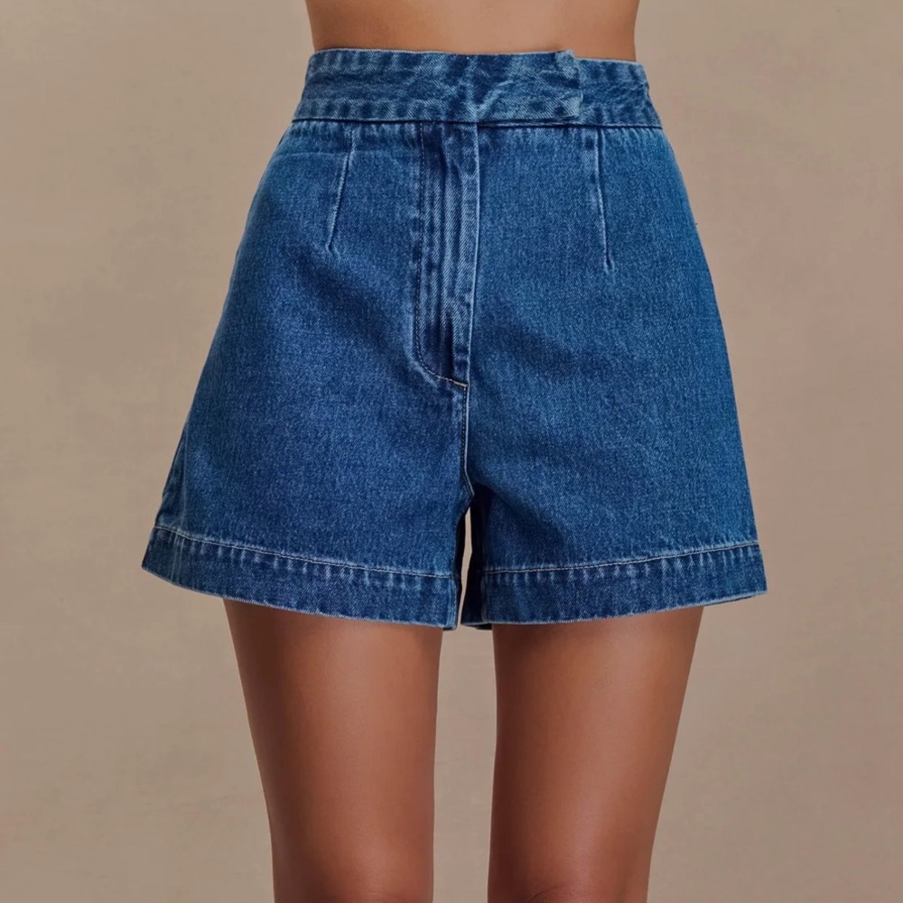 Meshki denim shorts